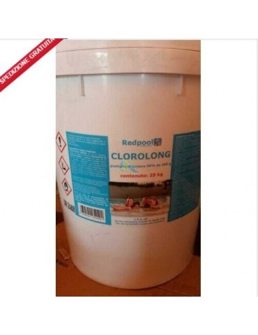 Cloro a lenta dissoluzione in pastiglie 90% 200 Gr Redpool 10 kg